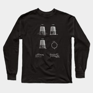 Thimble Vintage Patent Drawing Long Sleeve T-Shirt